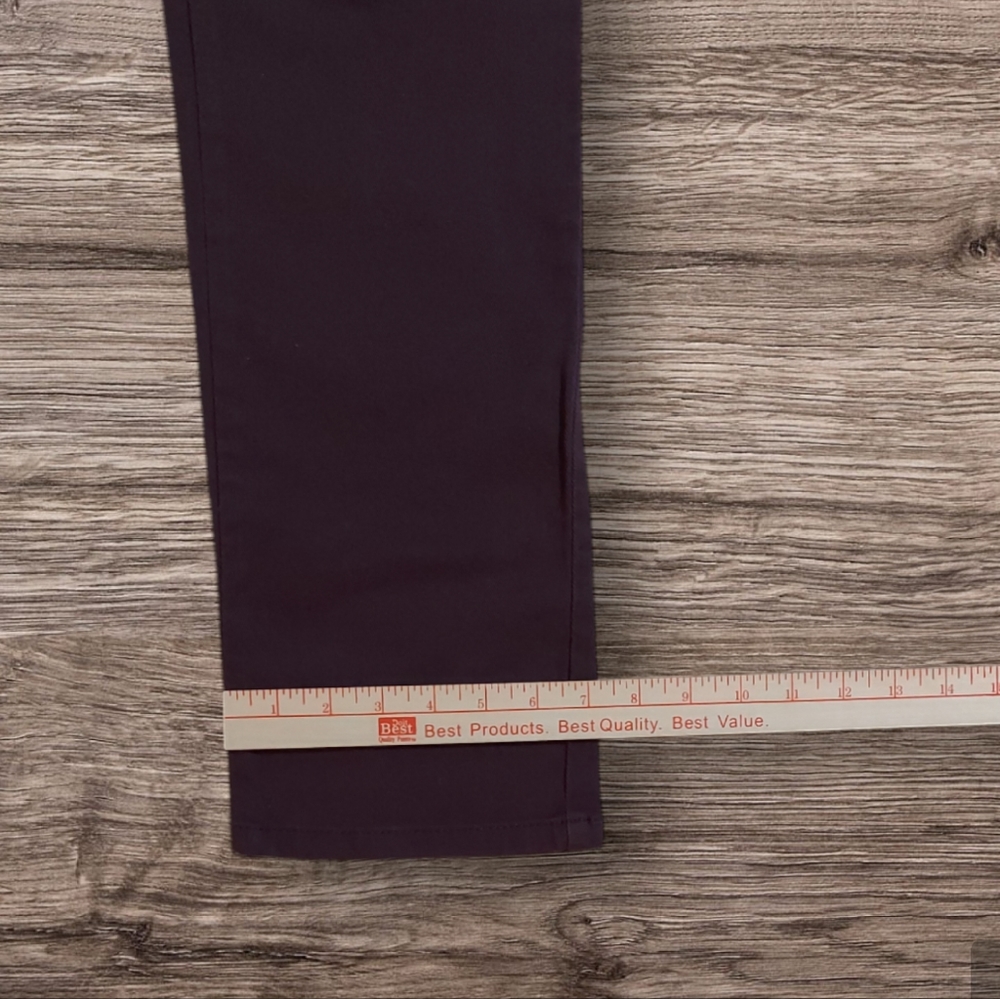 GLORIA VANDERBILT AMANDA THE ORIGINAL SLIMMING JEAN WOMEN'S SIZE 8 SHORT WINE - Picture 6 of 13